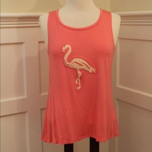 Peach Flamingo Tank